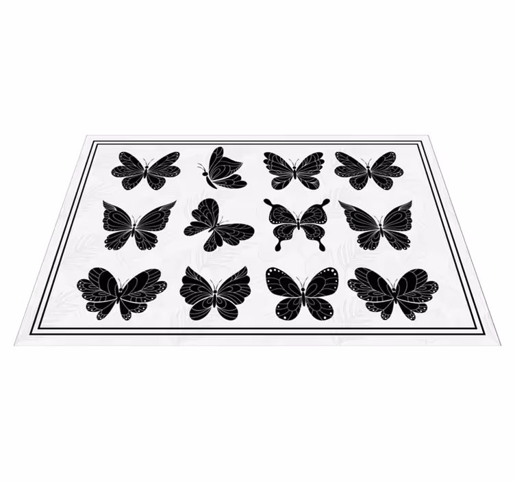 Individual para mesa original colección patrón mariposa - TenVinilo