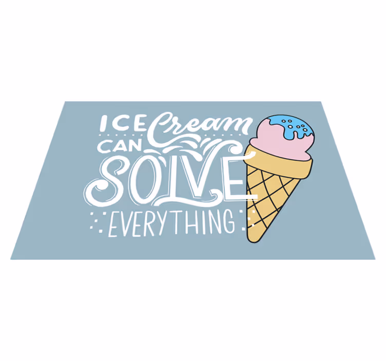 Individual para mesa frases cucurucho de helado - TenVinilo