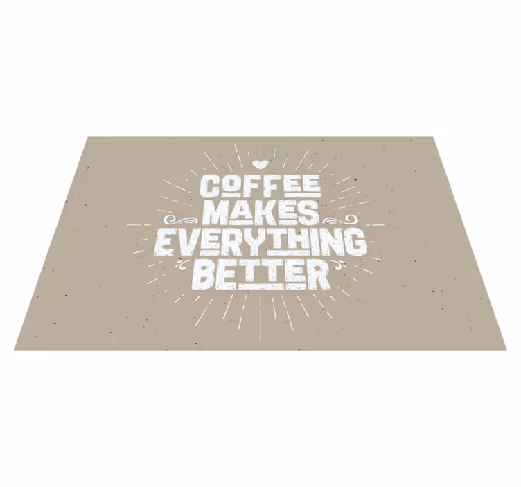 Individual para mesa frases cita motivacional café - TenVinilo