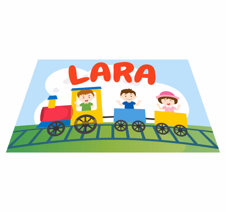 Individual para mesa infantil ilustración de tren infantil - TenVinilo