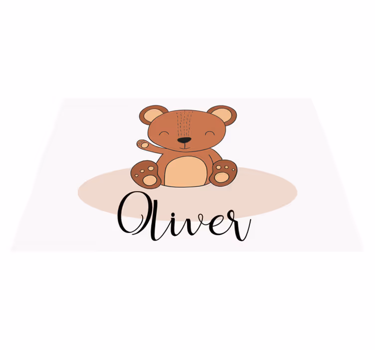 Individual para mesa infantil oso tierno - TenVinilo
