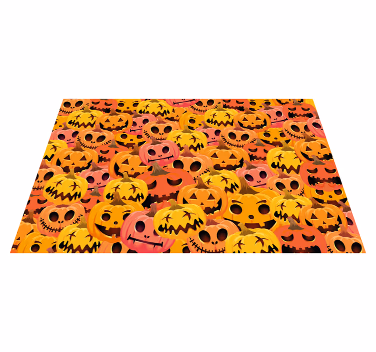 Individual para mesa Halloween colección de arte de calabaza - TenVinilo