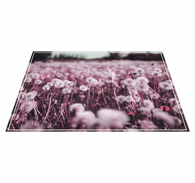 Individual para mesa patrón uvas con diente de león - TenVinilo