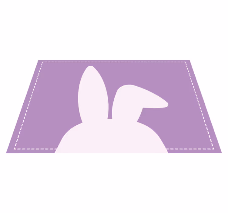 Individual para mesa infantil forma de orejas de conejo - TenVinilo