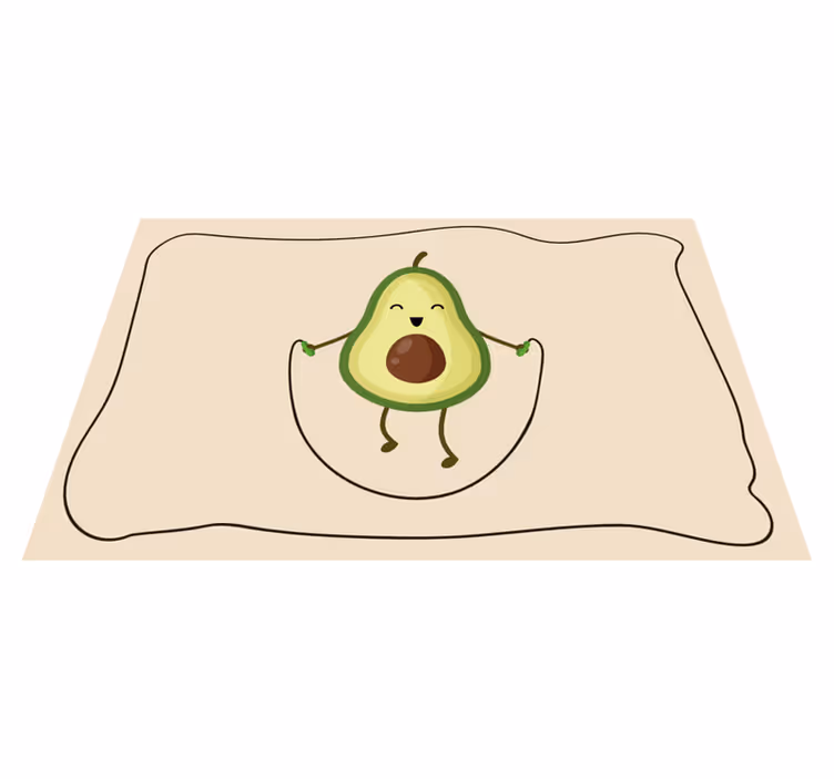 Individual para mesa infantil saltarín aguacate - TenVinilo
