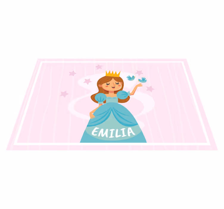 Individual para mesa infantil ilustración de princesa - TenVinilo