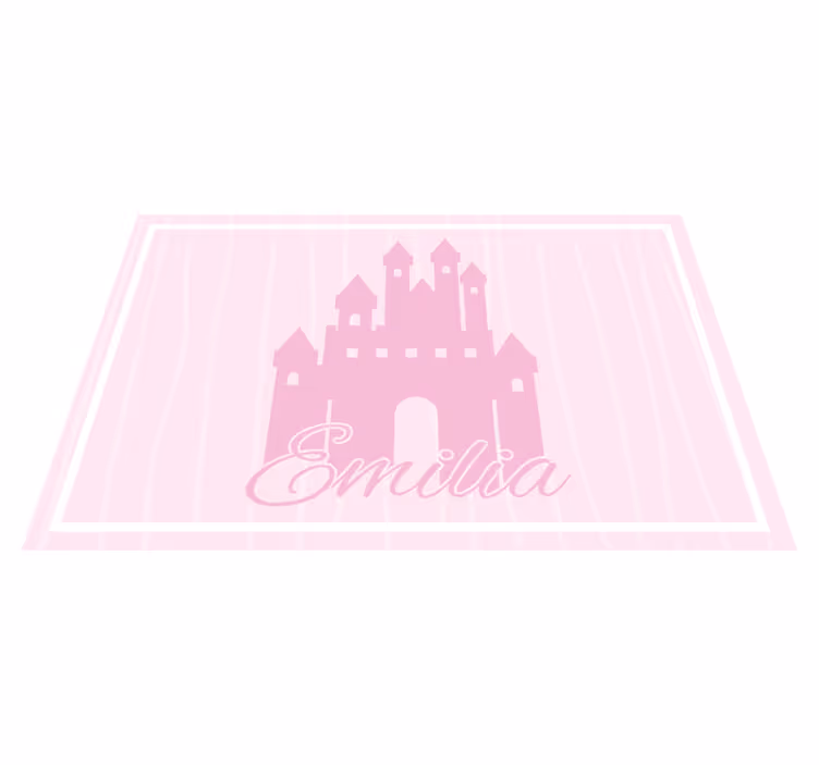 Individual para mesa infantil diseño de castillo - TenVinilo