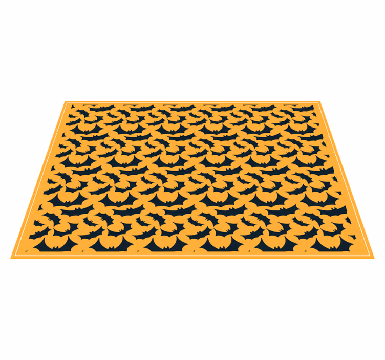 Individual para mesa halloween con diseño de murciélagos - TenVinilo