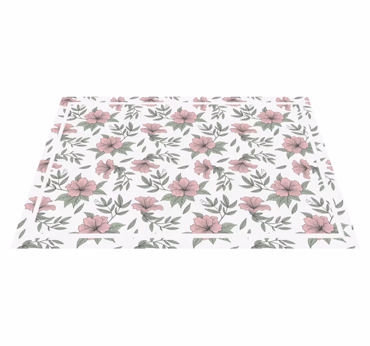 Individual para mesa original composición floral - TenVinilo