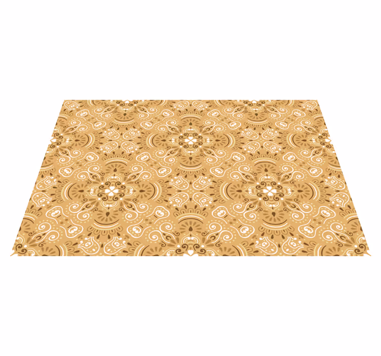 Individual para mesa patrón componente floral elegante - TenVinilo
