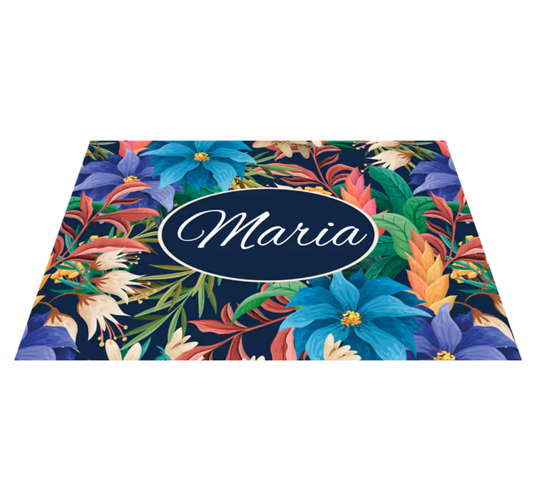 Individual mesa personalizable bandeja floral personalizada - TenVinilo