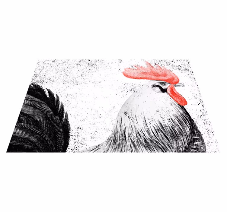 Individual para mesa original ilustración de gallo - TenVinilo
