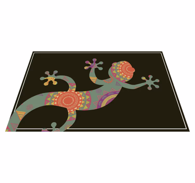 Individual para mesa original motivo de lagarto colorido - TenVinilo