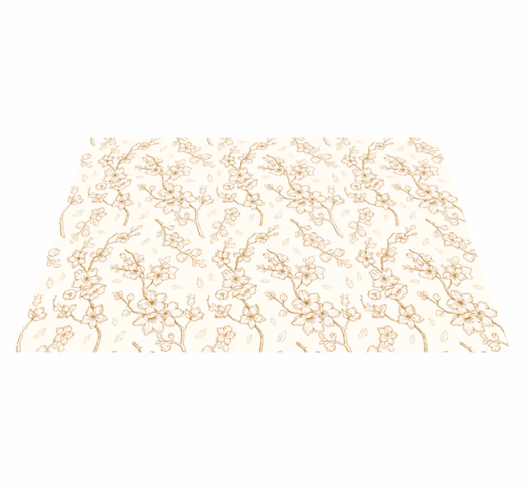 Individual para mesa patrón sofisticación floral - TenVinilo