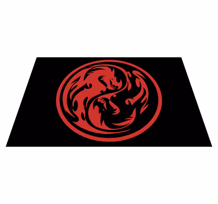 Individual para mesa original motivo emblema dragón - TenVinilo