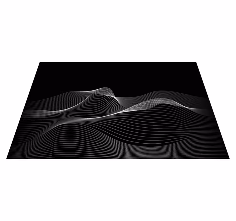 Individual para mesa patrón líneas onduladas - TenVinilo