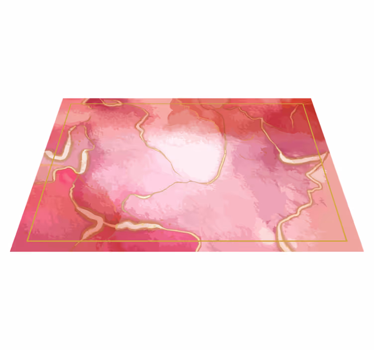 Individual para mesa patrón mármol rosa elegante - TenVinilo