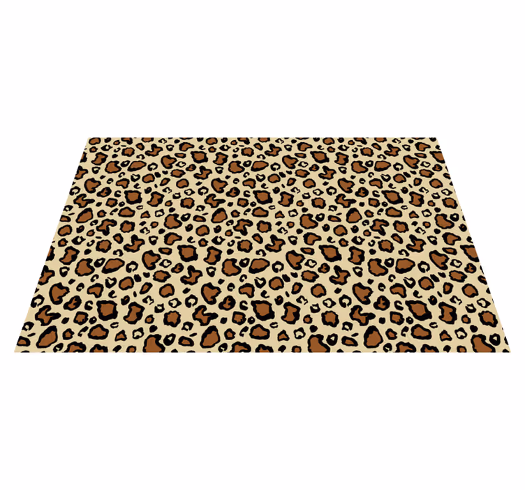 Individual para mesa patrón estampado de leopardo - TenVinilo