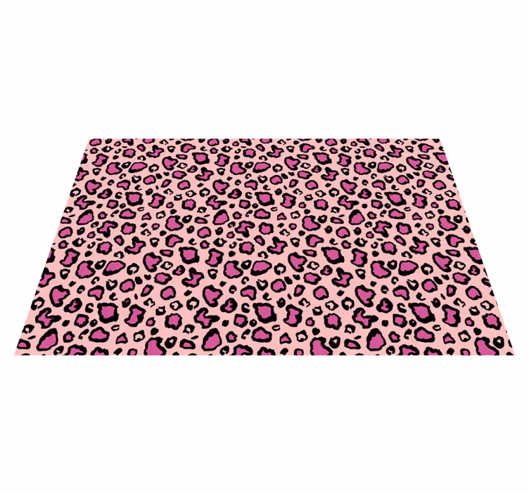 Individual para mesa original patrón de leopardo rosa - TenVinilo