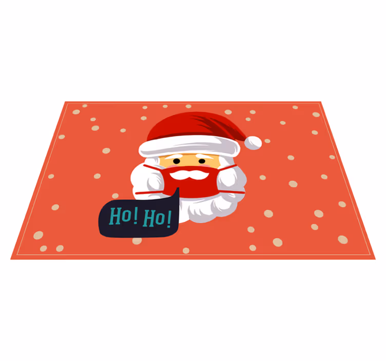 Individual para mesa navideño alegría de santa - TenVinilo