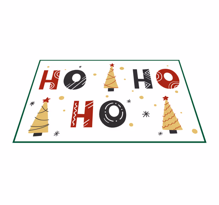 Individual para mesa navideño patrón de Árboles de navidad - TenVinilo