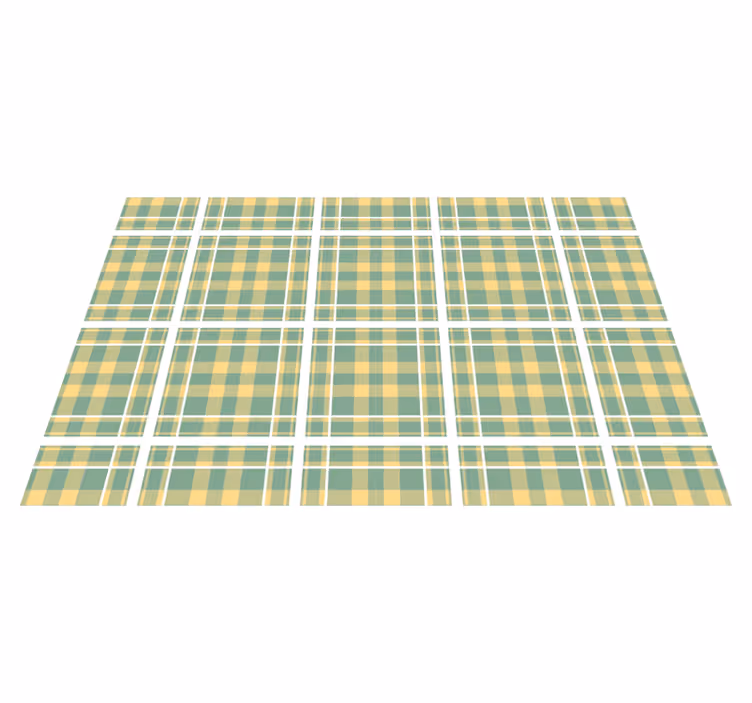 Individual para mesa patrón textil a cuadros - TenVinilo