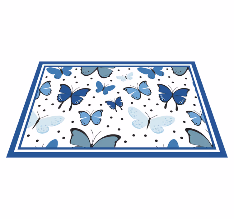 Individual para mesa infantil diseño de mariposas - TenVinilo