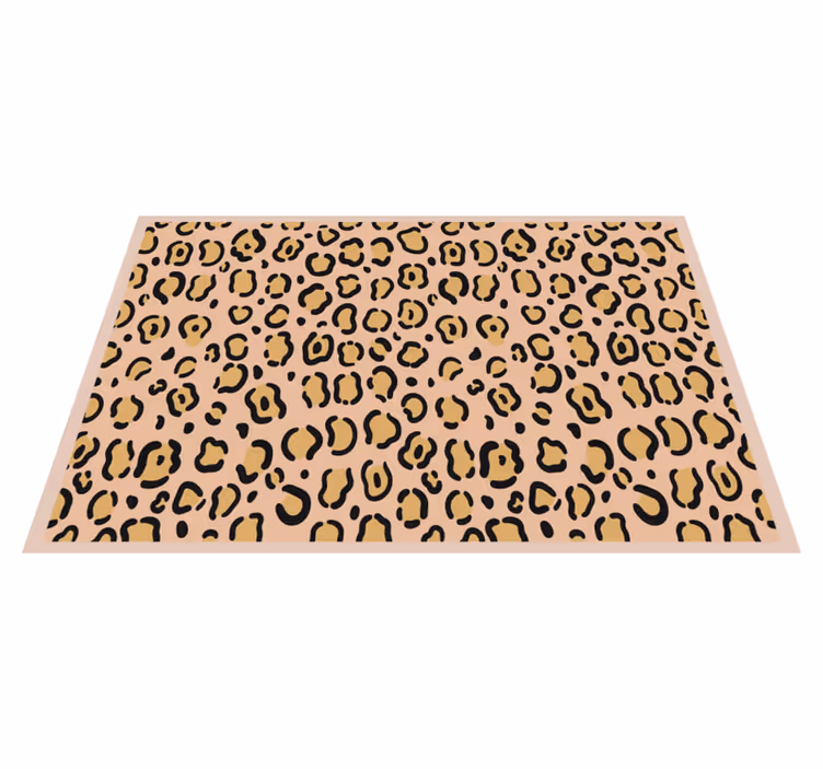 Individual para mesa patrón piel de leopardo - TenVinilo