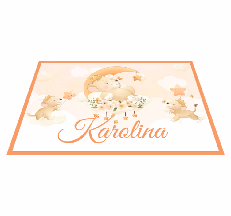 Individual para mesa infantil cachorros de león juguetones - TenVinilo