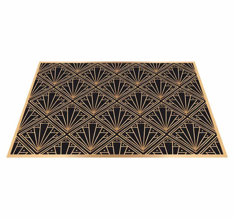 Individual para mesa patrón art deco - TenVinilo