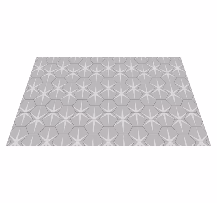 Individual para mesa patrón estrella hexagonal - TenVinilo