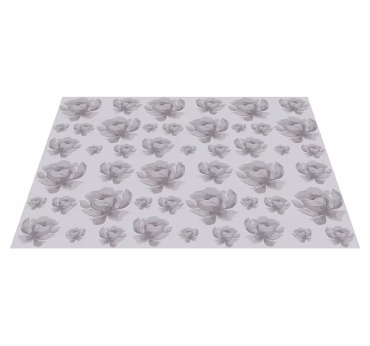 Individual para mesa patrón superficie floral - TenVinilo