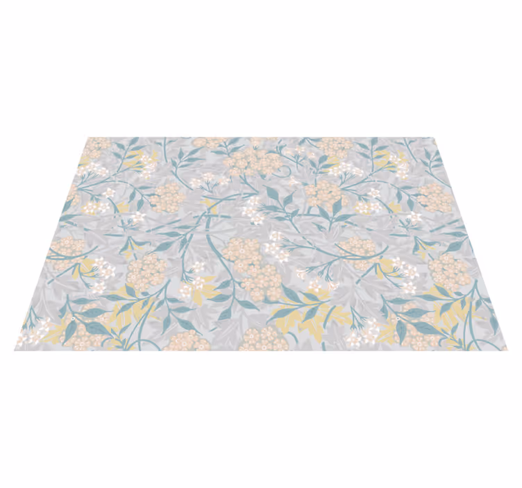 Individual para mesa patrón textura floral inspirada - TenVinilo