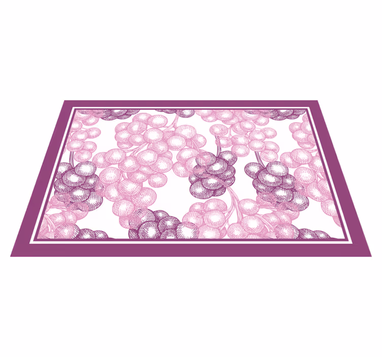 Individual para mesa patrón textura floral - TenVinilo