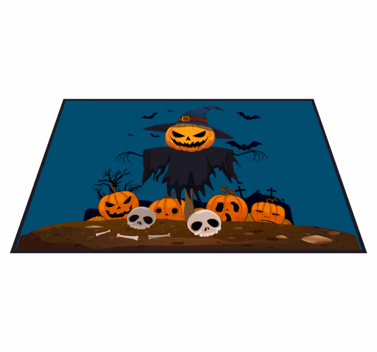 Individual para mesa halloween calabaza espantapájaros - TenVinilo