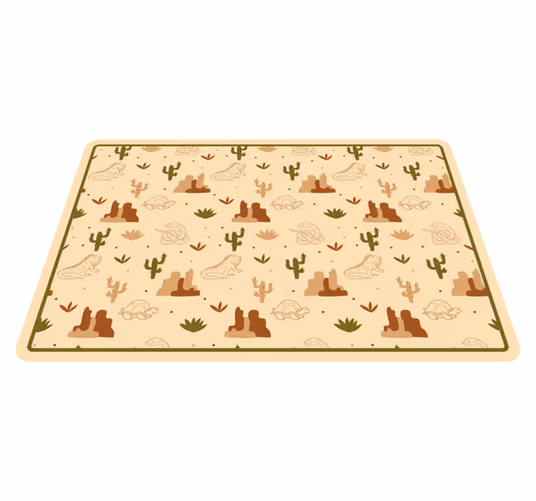 Individual para mesa infantil animales del desierto - TenVinilo