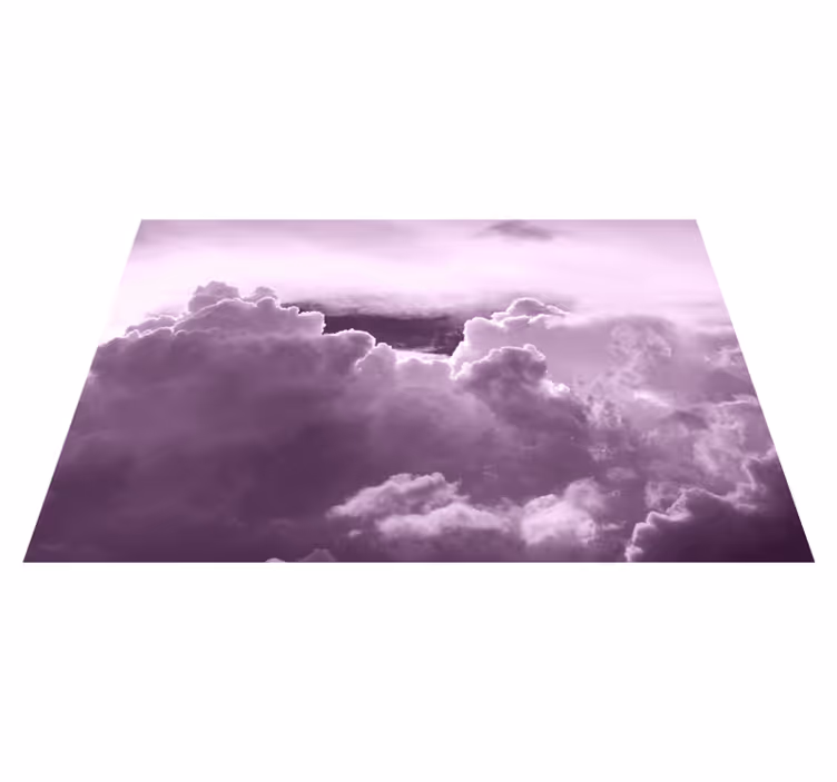 Individual para mesa patrón nubes en púrpura - TenVinilo