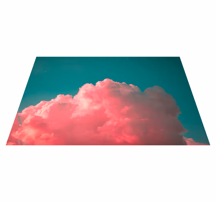 Individual mesa moderno nube rosa blush - TenVinilo