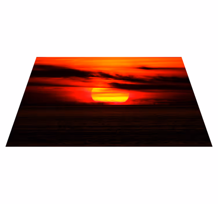 Individual para mesa elegante atardecer sobre el océano - TenVinilo