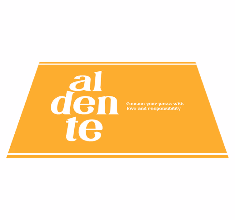 Individual para mesa frases recordatorio culinario - TenVinilo