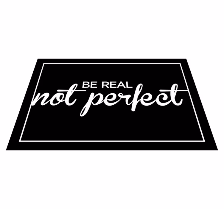 Individual para mesa frases slogan de autenticidad - TenVinilo