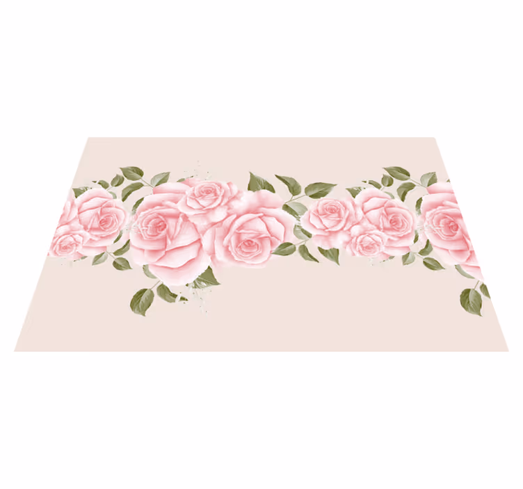 Individual para mesa original arreglo de rosas elegante - TenVinilo