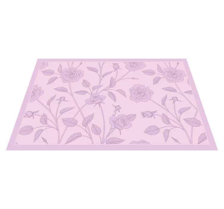 Individual para mesa patrón rosa elegante - TenVinilo