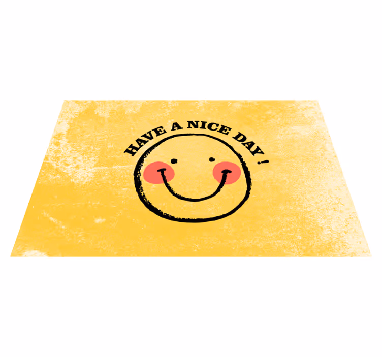 Individual para mesa frases cara sonriente - TenVinilo