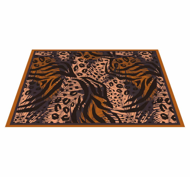 Individual para mesa original patrón selva floral - TenVinilo