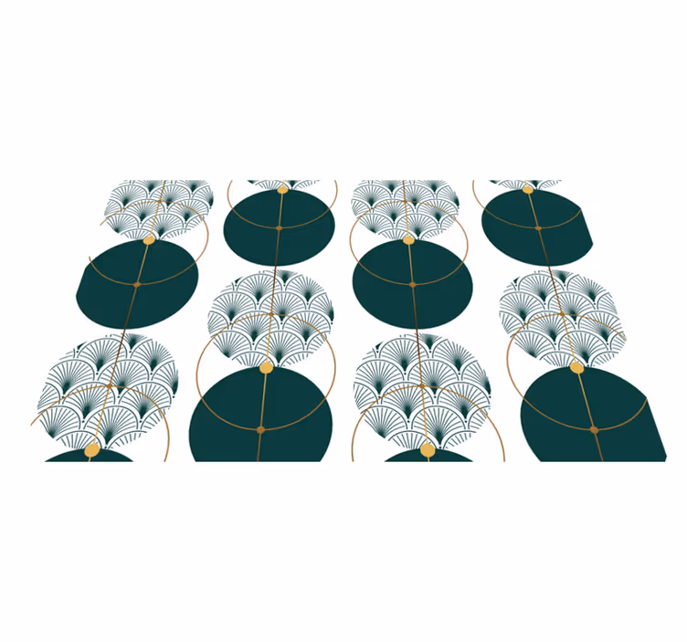 Individual para mesa elegante concepto geométrico elegante - TenVinilo