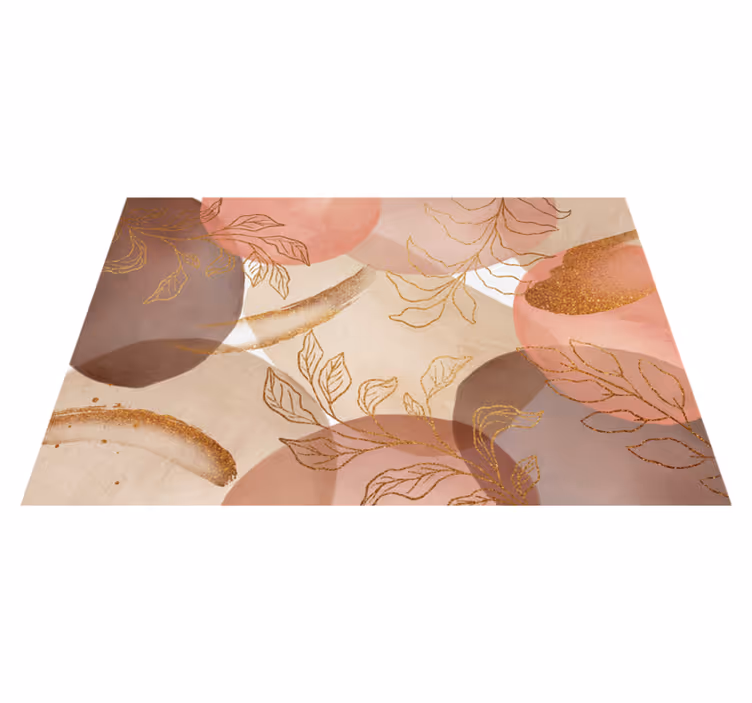 Individual para mesa patrón motivos de hojas elegantes - TenVinilo