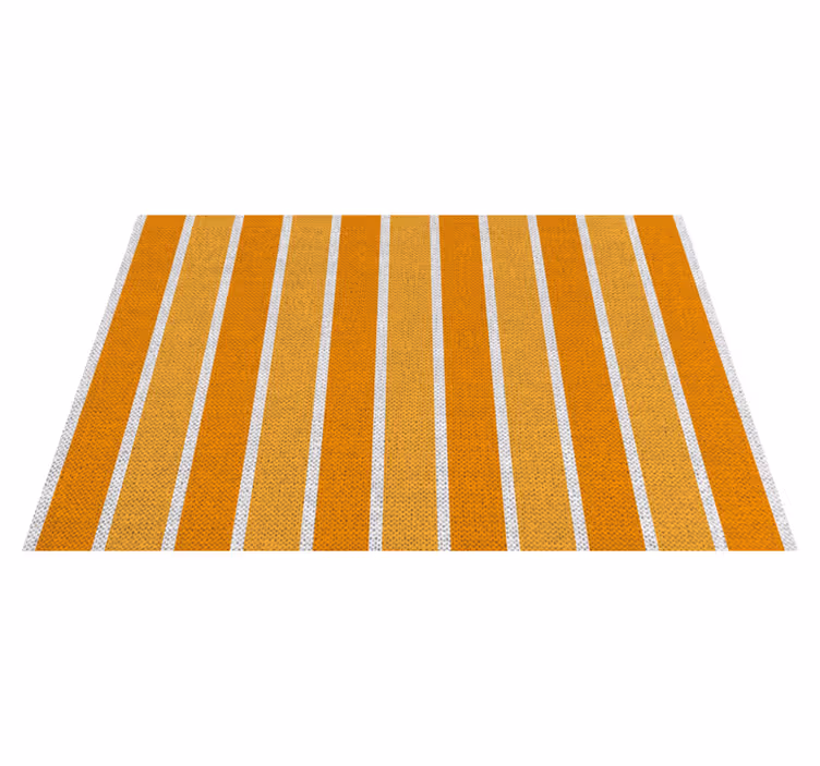 Individual mesa moderno superficie naranja rayas - TenVinilo