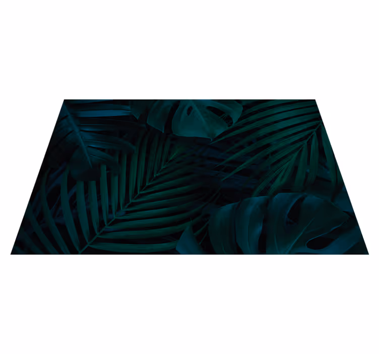 Individual para mesa patrón hoja tropical - TenVinilo