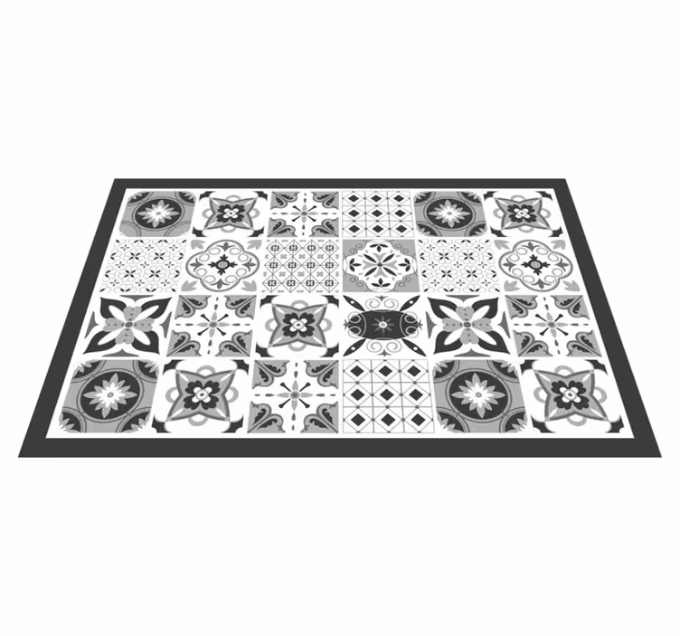 Individual para mesa patrón azulejo elegante - TenVinilo